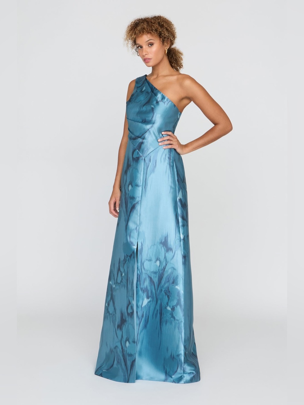 NEW KAY UNGER Faith Gown in Spring Aqua Size 18 - Picture 3 of 15